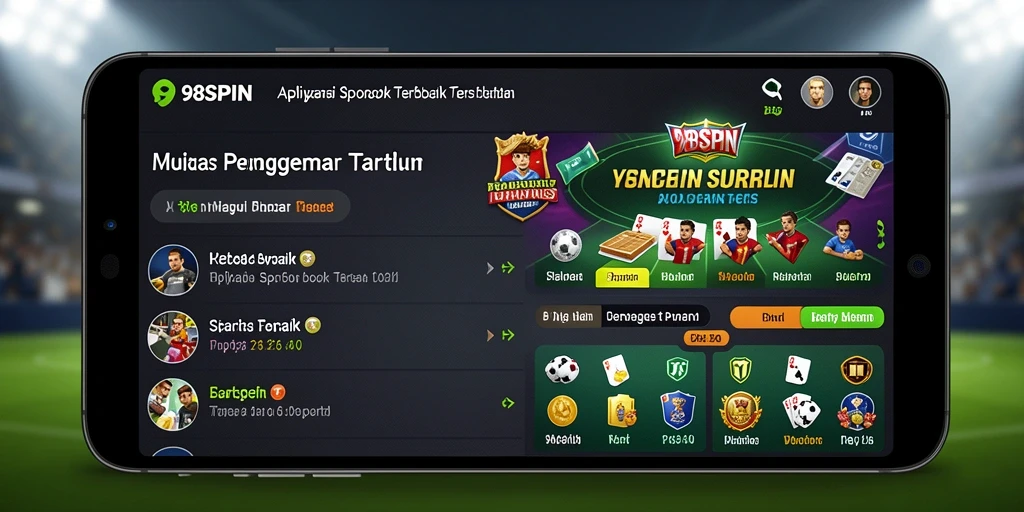 Tampilan gameplay menarik dari aplikasi Sportsbook 98SPIN.