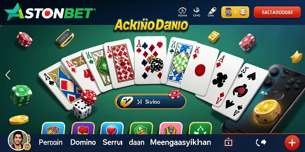 Screenshot gameplay <strong>ASTONBET</strong> menampilkan momen seru permainan domino.