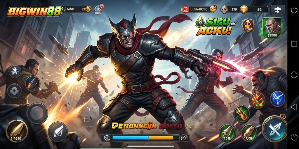 Tampilan gameplay seru dalam BIGWIN88 menunjukkan aksi yang mendebarkan.
