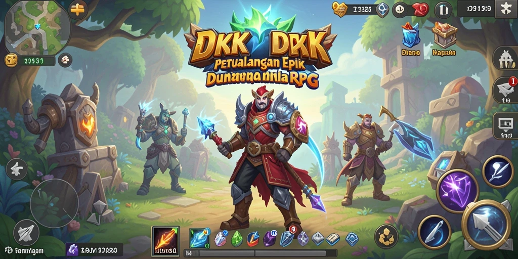 Screenshot gameplay DKK yang menampilkan aksi mendebarkan dalam dunia RPG.