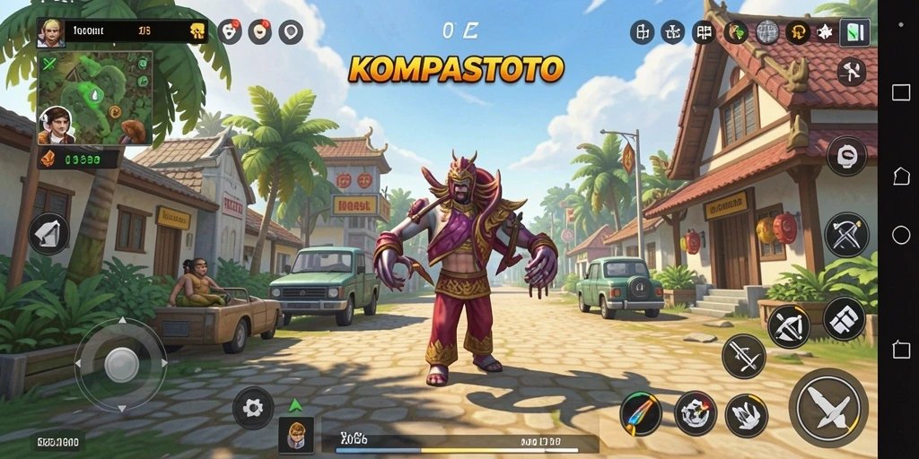 Tampilan gameplay yang menarik dari KOMPASTOTO.