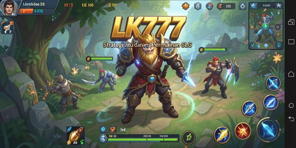 Screenshot gameplay LK777 menampilkan pertempuran strategi yang mendebarkan.
