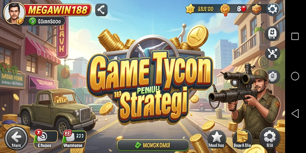 Tampilan gameplay Tycoon yang menawan dan strategis.
