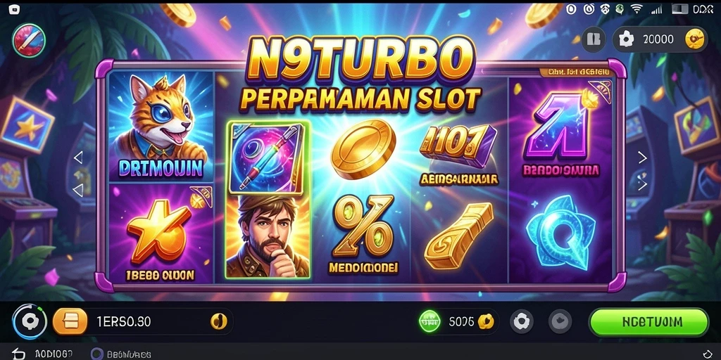Tampilan gameplay N9TURBO yang seru dan mengasyikkan.