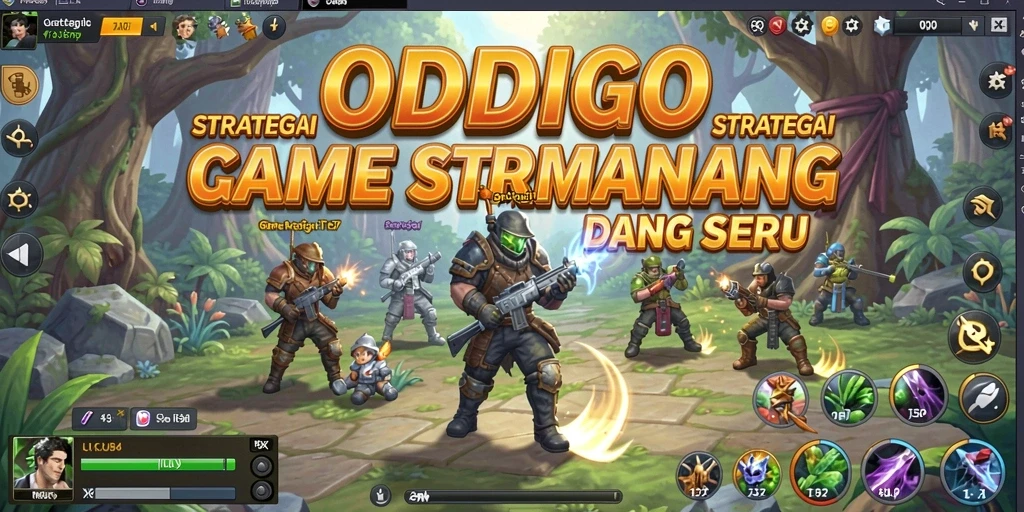 Tampilan gameplay ODDIGO yang memukau dan penuh strategi.