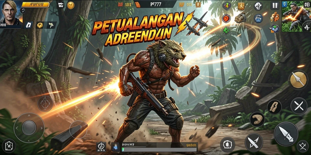 Tampilan screenshot PF777 yang menunjukkan aksi pertarungan seru dalam ARPG.