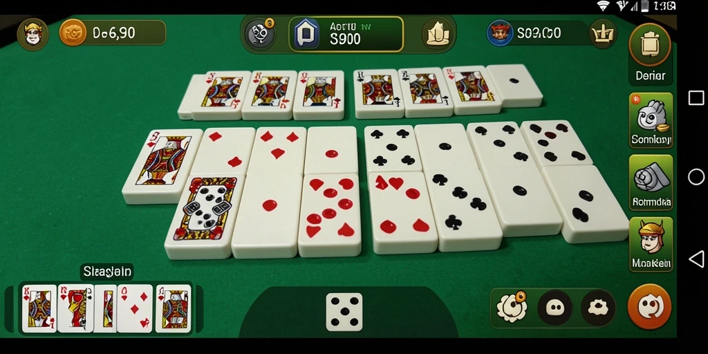 Screenshot S80 menampilkan pengalaman gameplay Domino yang seru.