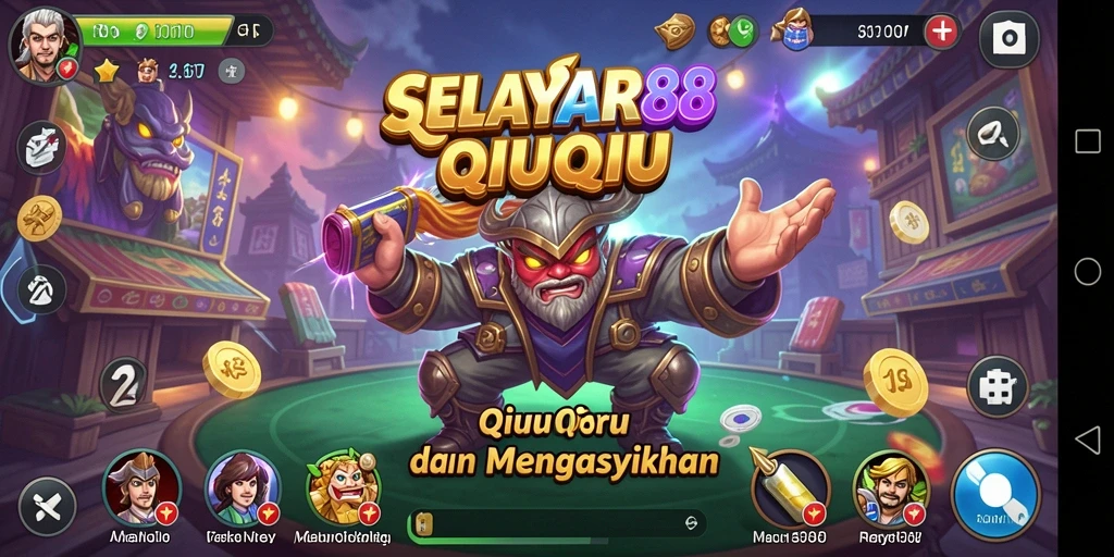 Tampilan gameplay seru dari SELAYAR88 QiuQiu.