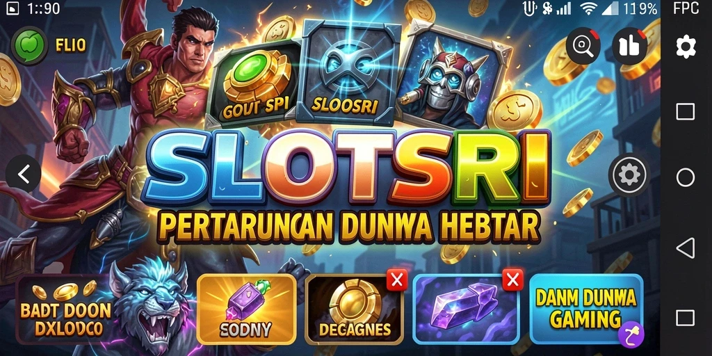Tampilan gameplay SLOTSRI yang penuh aksi dan mendebarkan.