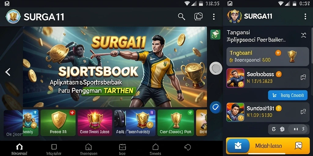 Screenshot utama SURGA11 menunjukkan tampilan antarmuka taruhan yang menarik.