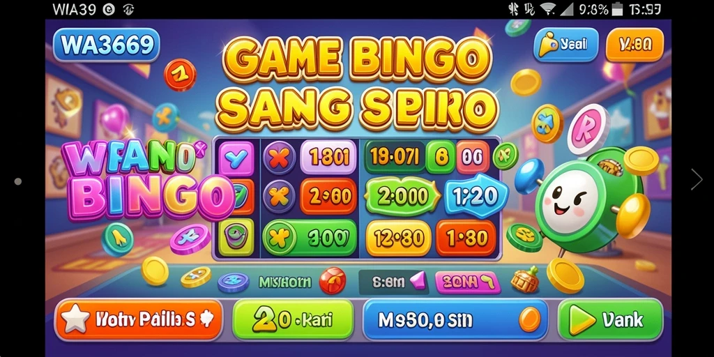 Tampilan gameplay seru dalam aplikasi Bingo WA369.